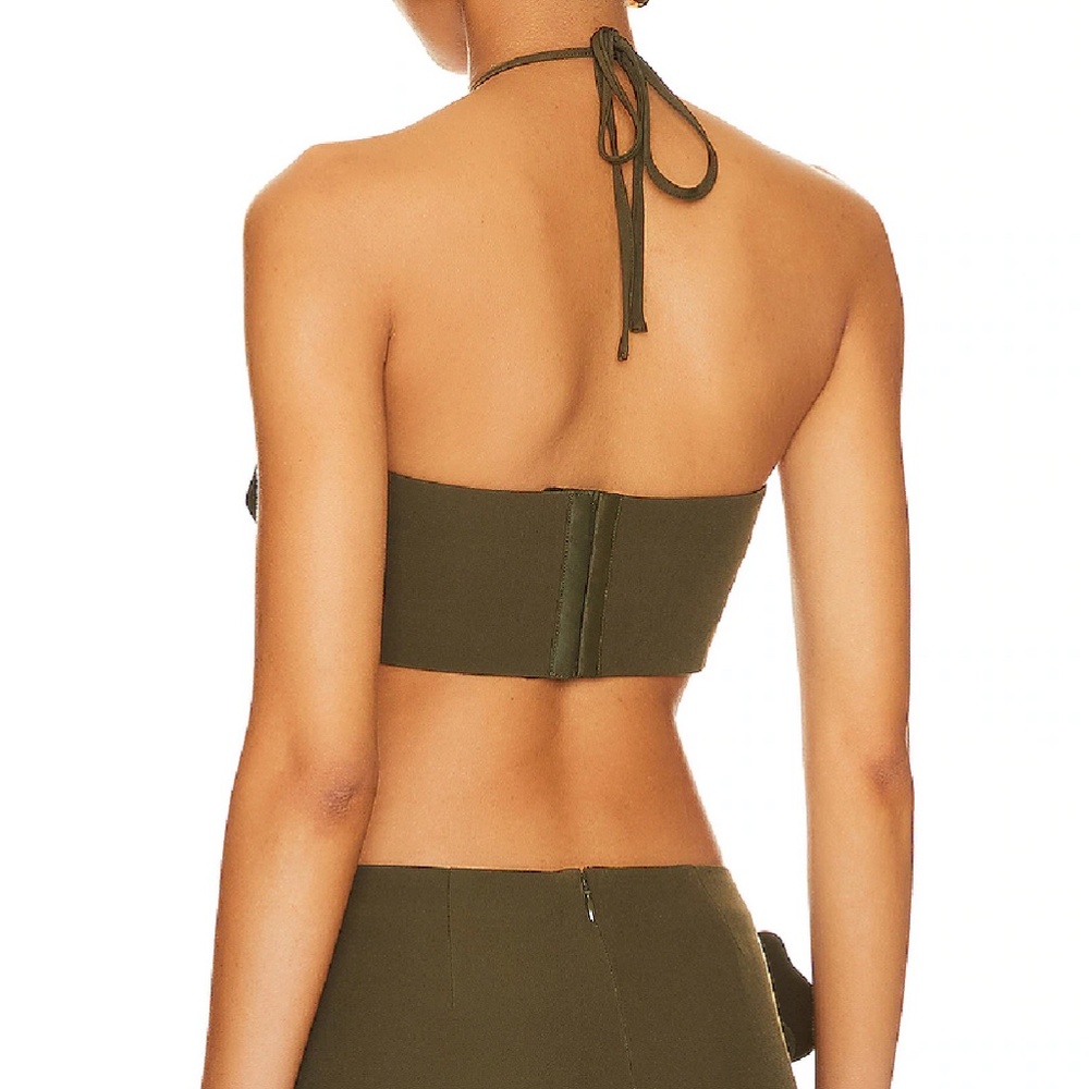 ✨ SALE✨ NWT Lovers + Friends Zora Crop Top & Skort Set - Olive Green - Picture 6 of 12